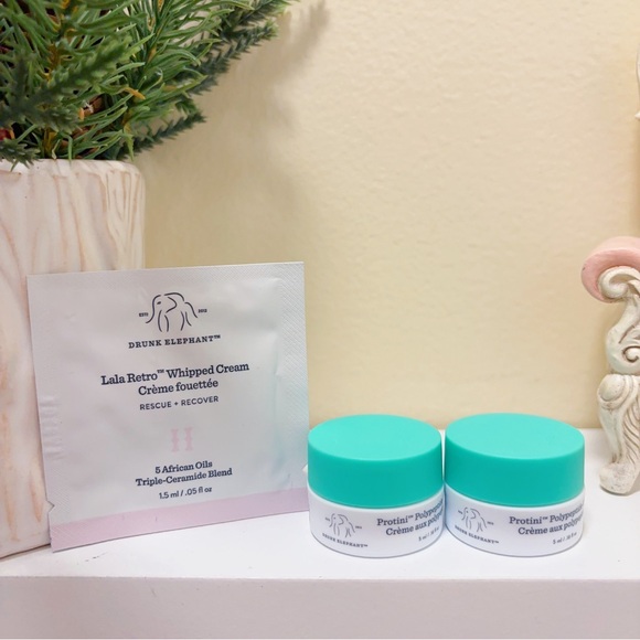 2x Drunk Elephant Protini Polypeptide 5 ml each and Lala Retro whipped cream - Picture 2 of 3